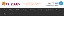 Tablet Screenshot of nixonbuild.com.au